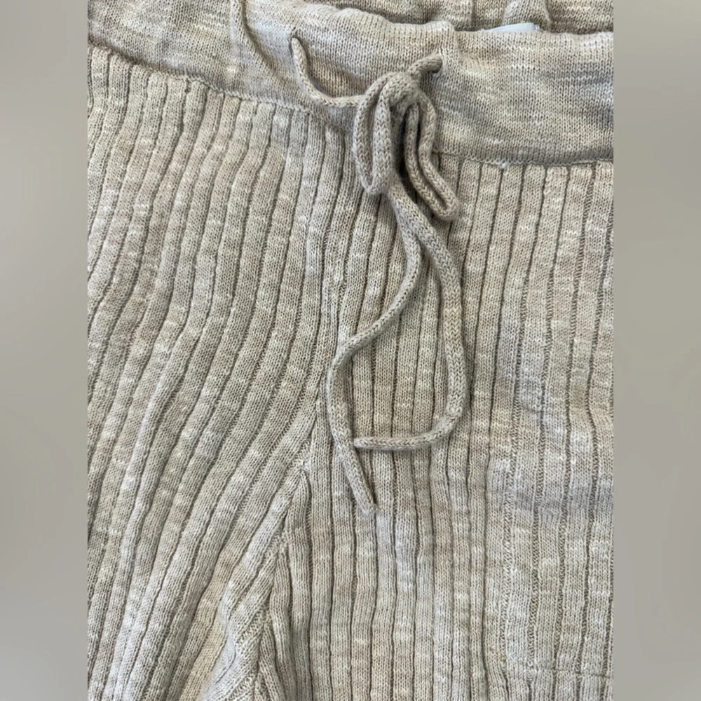 Free People Beach Around The Clock Ribbed Knit  Joggers Pants Sz M